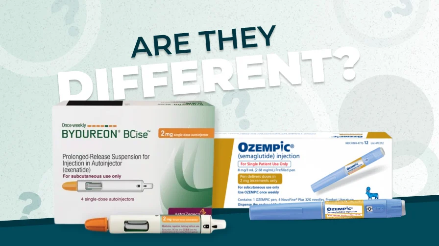Bydureon and Ozempic. Similarities and Differences