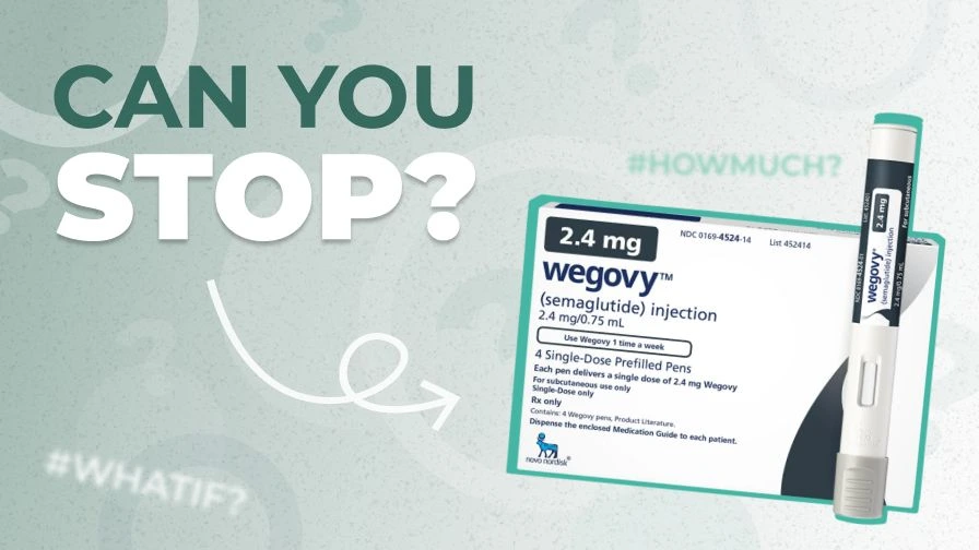 can you just stop taking Wegovy